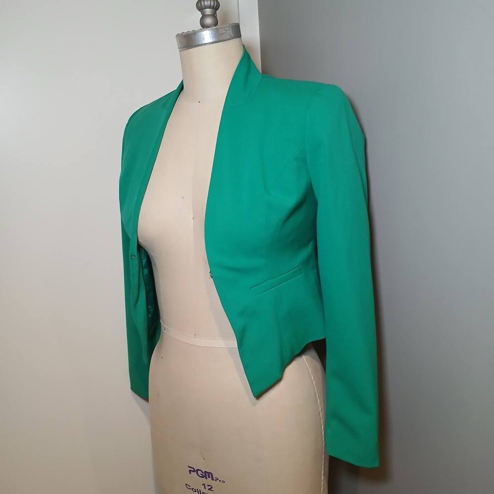 Laundry By Shelli Segal Green Blazer Size 2